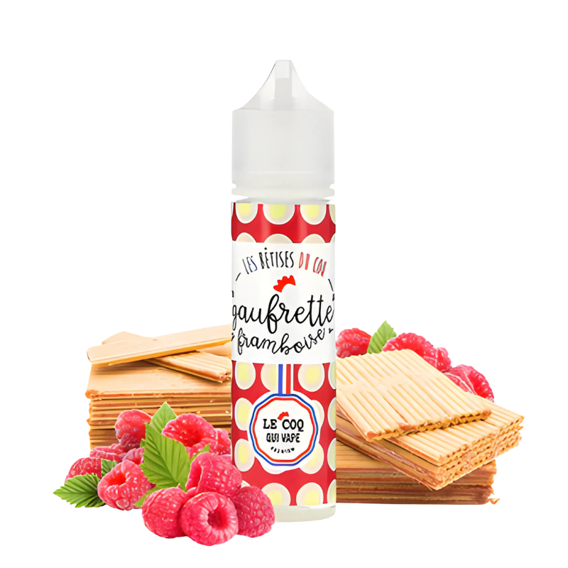Gaufrette Framboise 50ml Le Coq Qui Vape