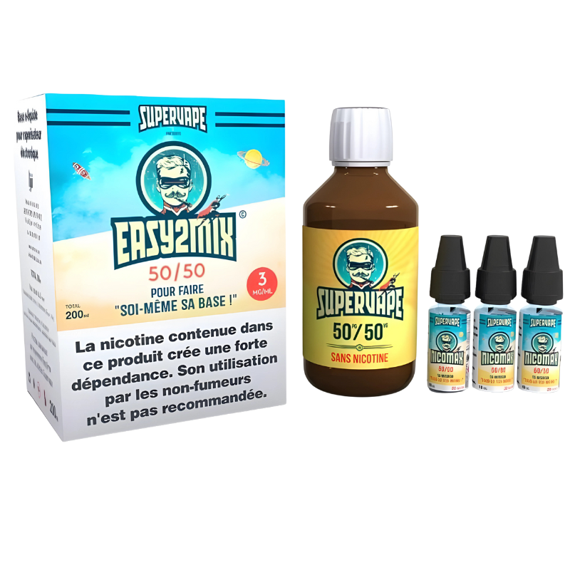 Pack Base EASY2MIX 50/50 Supervape Base + Boosters