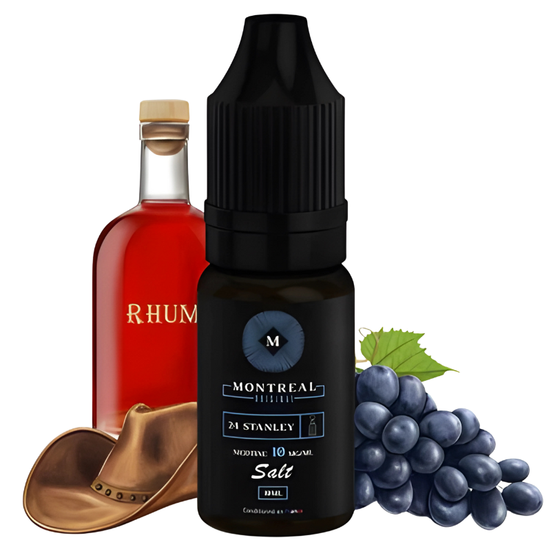 24 Stanley Nic Salt Montreal Original 10ml Classic - Raisin - Rhum