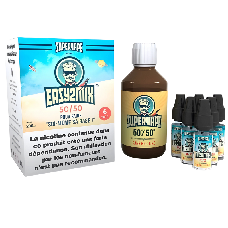 Pack Base EASY2MIX 50/50 Supervape Base + Boosters