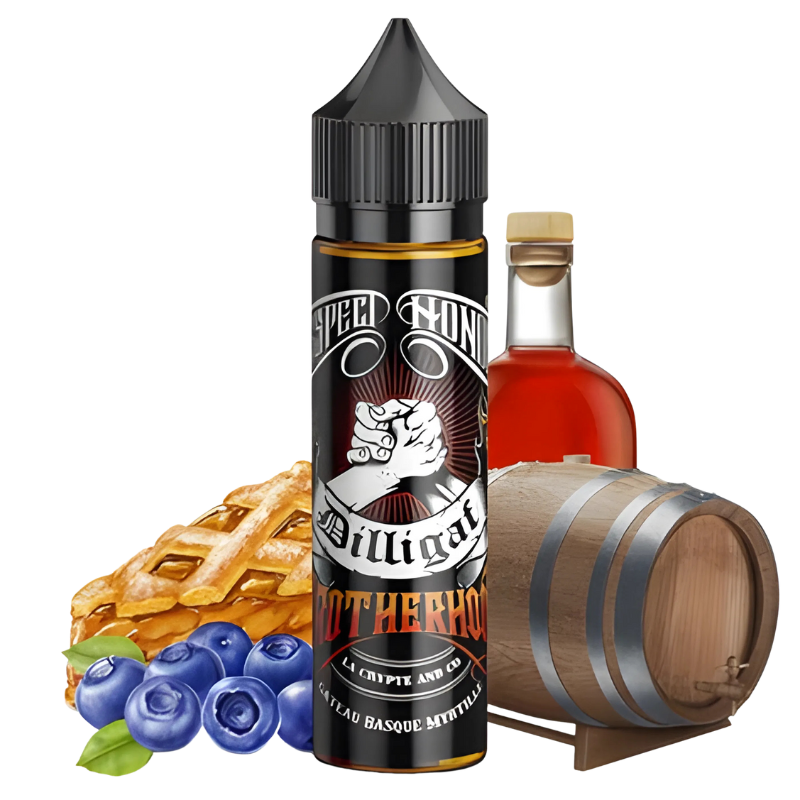 Brotherhood Dilligaf 50ml Gâteau basque - Myrtille - Eau de vie - Vieilli en fût de chêne